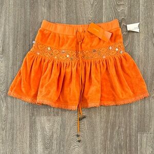 NWT Sweet by Miss Me embellished orange skirt women’s sz S